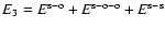 $E_3=E^{{\rm s-o}}+E^{{\rm s-o-o}}+E^{{\rm s-s}}$
