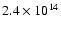 $2.4\times10^{14}$