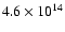 $4.6\times10^{14}$