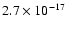 $2.7\times10^{-17}$