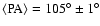 $\langle {\rm PA}\rangle = 105^\circ \pm 1^\circ$