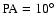 ${\rm PA}=10^\circ$