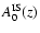 $A_{0}^{{\rm IS}}(z)$
