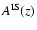 $A^{{\rm IS}}(z)$