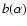 $b(\alpha)$
