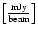 $\left[\frac{\rm mJy}{\rm beam}\right]$