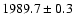 $1989.7 \pm0.3$