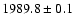 $1989.8 \pm0.1$