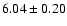 $6.04\pm0.20$