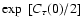 $\exp~[C_\tau (0)/2]$