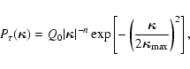 \begin{displaymath}P_\tau (\hbox{\myfont \symbol{20} }) = Q_0 \vert \hbox{\myfon...
...}}{2 \hbox{\myfont \symbol{20} }_{\rm max}} \right)^2 \right],
\end{displaymath}