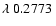$\lambda~0.2773~$