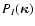 $P_I(\hbox{\myfont \symbol{20} })$