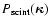 $P_{\rm scint}(\hbox{\myfont \symbol{20} })$