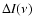 $\Delta I(\nu)$