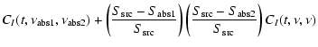 $\displaystyle C_I(t,\nu_{\rm abs1},\nu_{\rm abs2})
+ \left(\frac{S_{\rm src}-S_...
...ight)
\left(\frac{S_{\rm src}-S_{\rm abs2}}{S_{\rm src}} \right) C_I(t,\nu,\nu)$