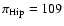 $\pi_{{\rm Hip}}=109$