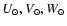 $U_{\odot},V_{\odot}, W_{\odot}$