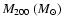 $M_{200}~(M_{\odot})$