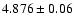$4.876\pm0.06$