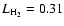 $L_{\rm H_2} = 0.31$
