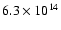 $6.3\times 10^{14}$