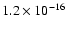 $1.2\times 10^{-16}$