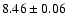 $8.46\pm0.06$