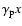 $\gamma _{\rm p} x$