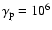 $\gamma _{\rm p}=10^6$