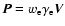 $\vec{P}=w_{\rm
e}\gamma_{\rm e}\vec{V}$