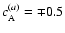 $c_{\rm A}^{(a)}=\mp 0.5$