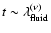 $t\sim \lambda _{\rm {fluid}}^{(\nu
)}$