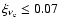 $\xi_{\nu_{\rm e}}\leq 0.07$