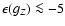 $ \epsilon(g_Z) \la -5$