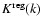 $K^{\rm reg}(k)$