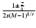 $\frac{1\pm\frac{Z}{h}}{2s(M-1)^{1/s}}$
