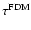 $\tau^{\rm FDM}$