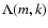 $\Lambda(m,k)$