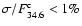 $\sigma /F^{\rm c}_{34.6}<1\%$