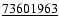 $\underline{73601963}$