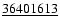 $\underline{36401613}$