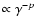 $\propto \gamma^{-p}$