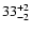 $\rm 33^{+2}_{-2}$