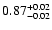 $\rm0.87^{+0.02}_{-0.02}$