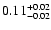 $\rm0.11^{+0.02}_{-0.02}$