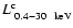 $L_{~0.4-30~{\rm ~keV}}^{\rm c}$