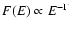 $F(E) \propto E^{-\Gamma}$