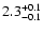 $\rm 2.3^{+0.1}_{-0.1} $