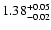 $\rm 1.38^{+0.05}_{-0.02}$